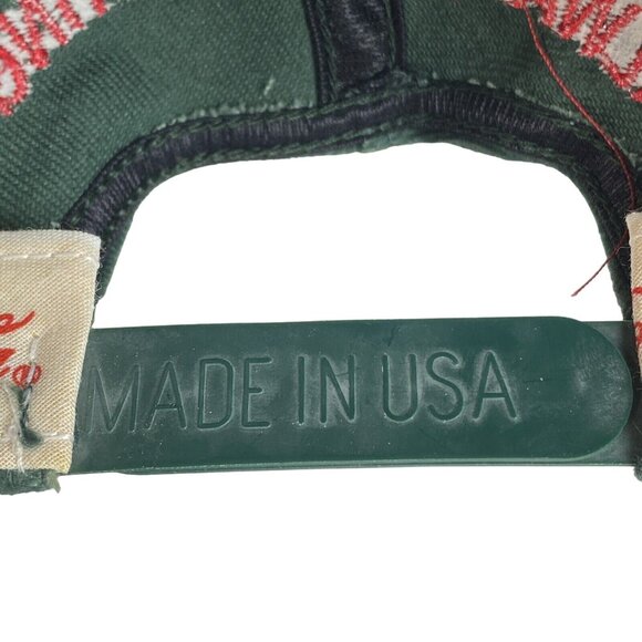 Vtg Coca Cola Monsters of the Gridiron Snapback USA Denim Green Hat Cap w Pin - Picture 10 of 14